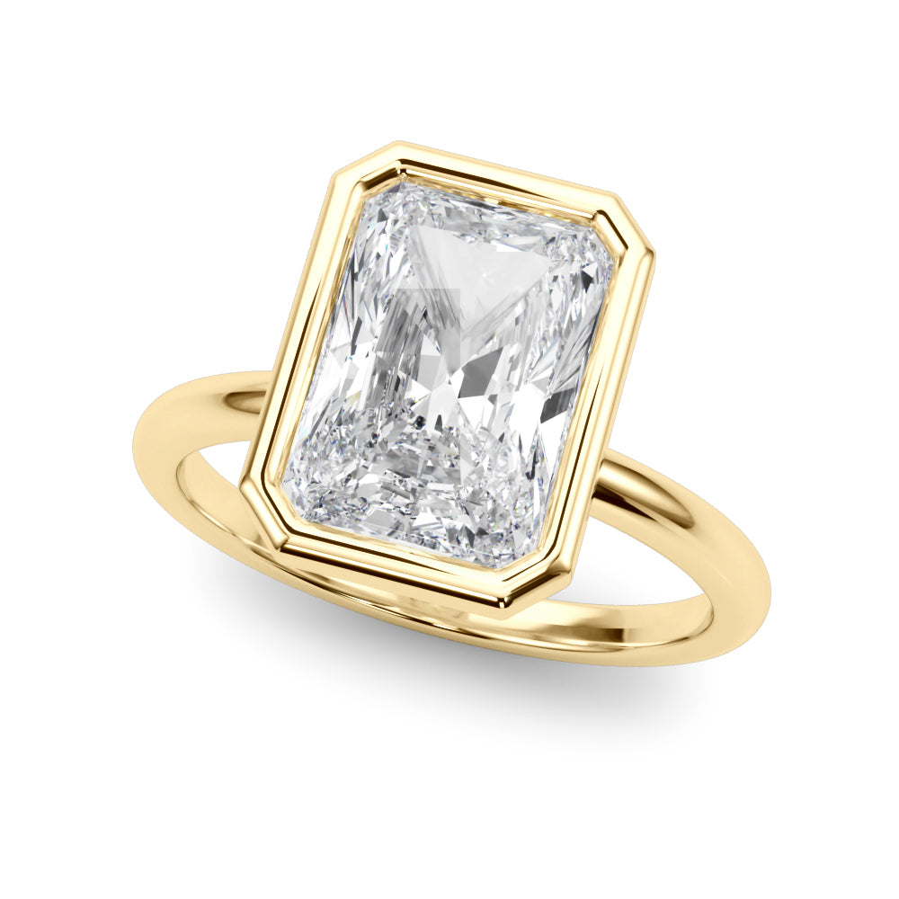 Solitaire Bezel Set Engagement Ring