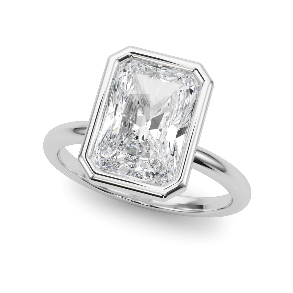 Solitaire Bezel Set Engagement Ring
