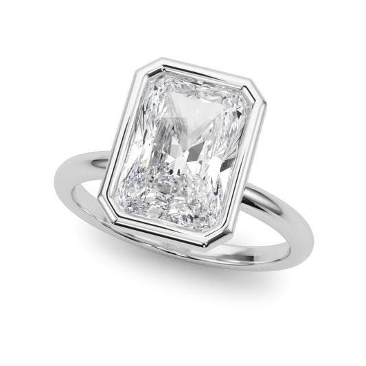 Solitaire Bezel Set Engagement Ring