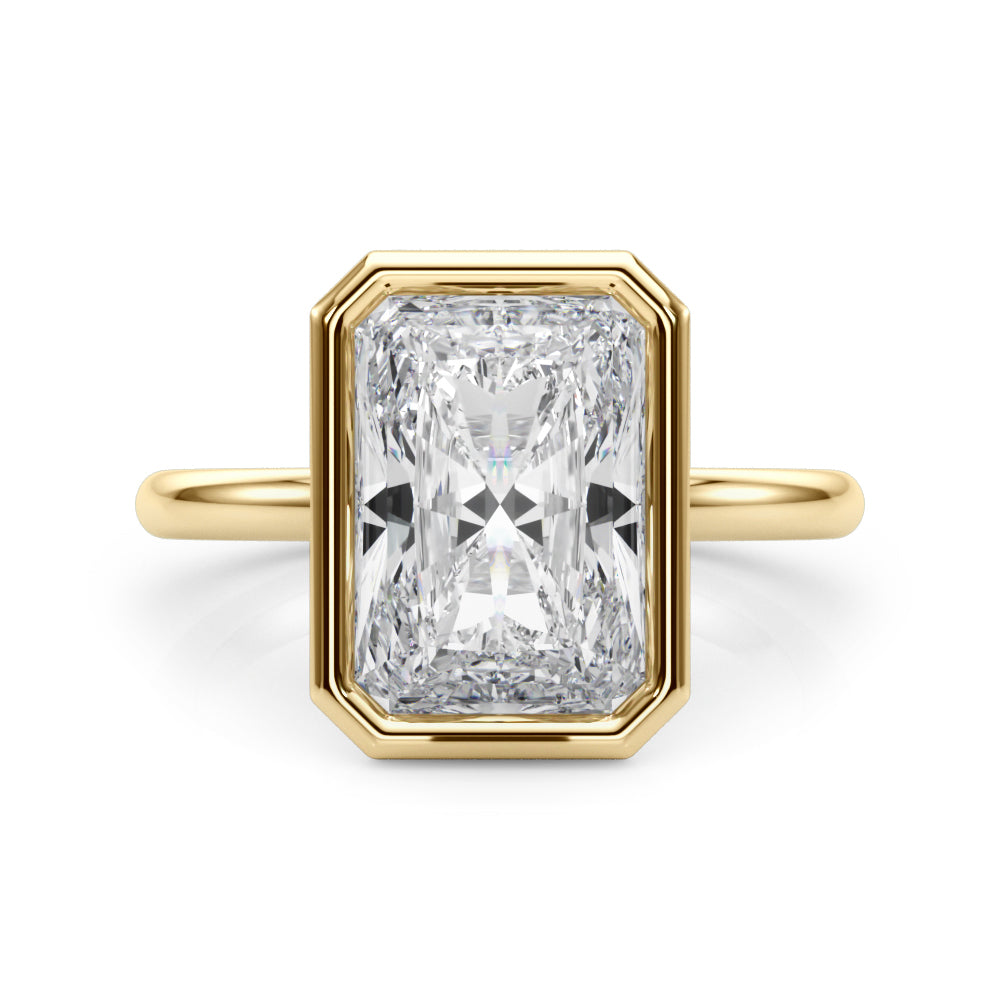 Solitaire Bezel Set Engagement Ring