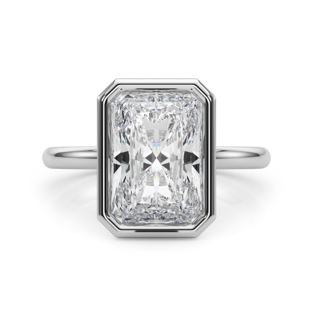 Solitaire Bezel Set Engagement Ring
