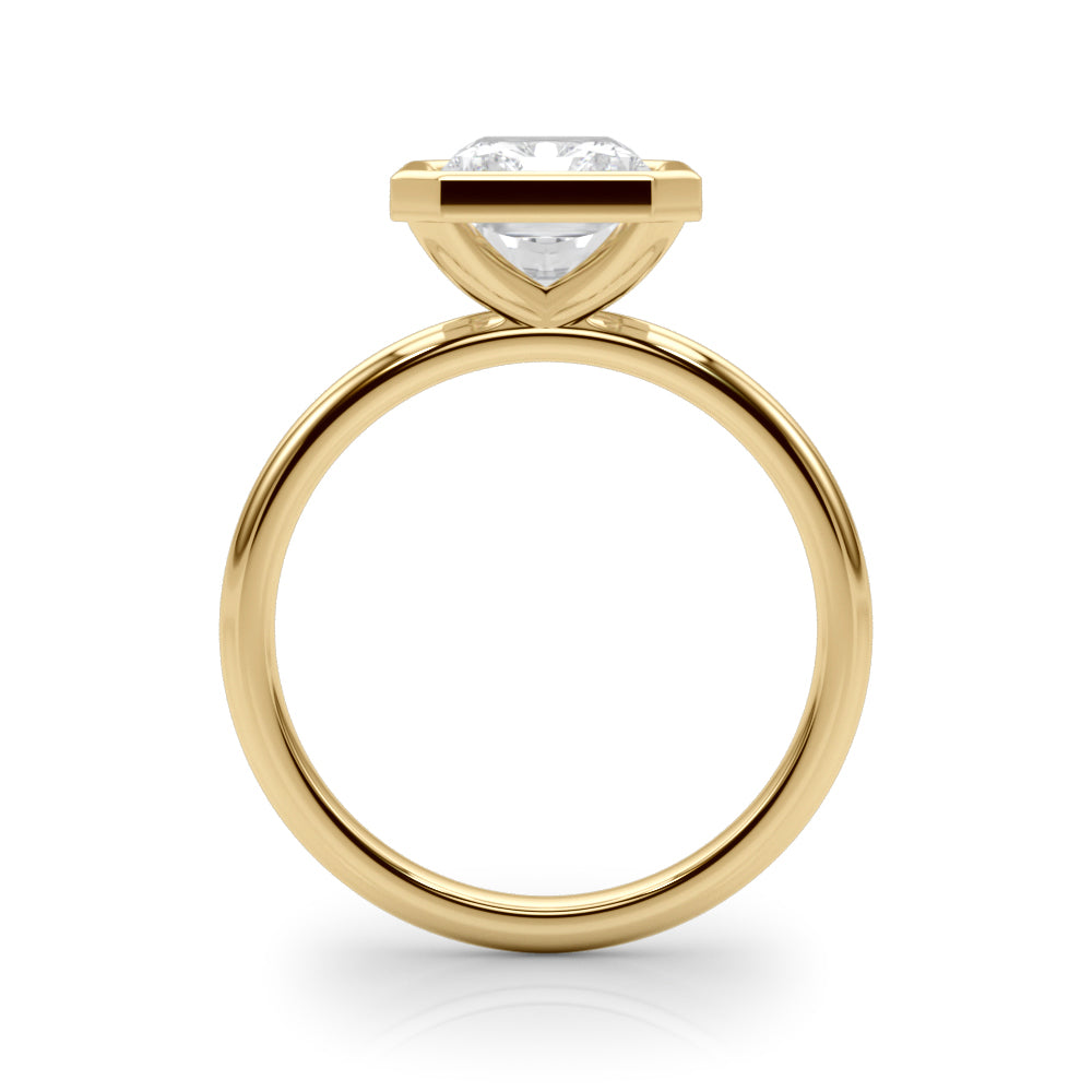 Solitaire Bezel Set Engagement Ring