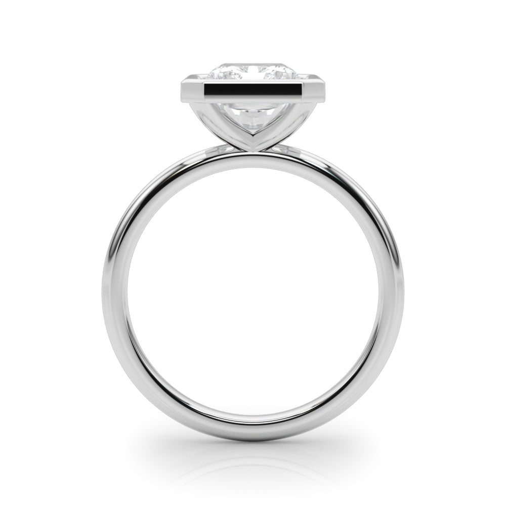 Solitaire Bezel Set Engagement Ring