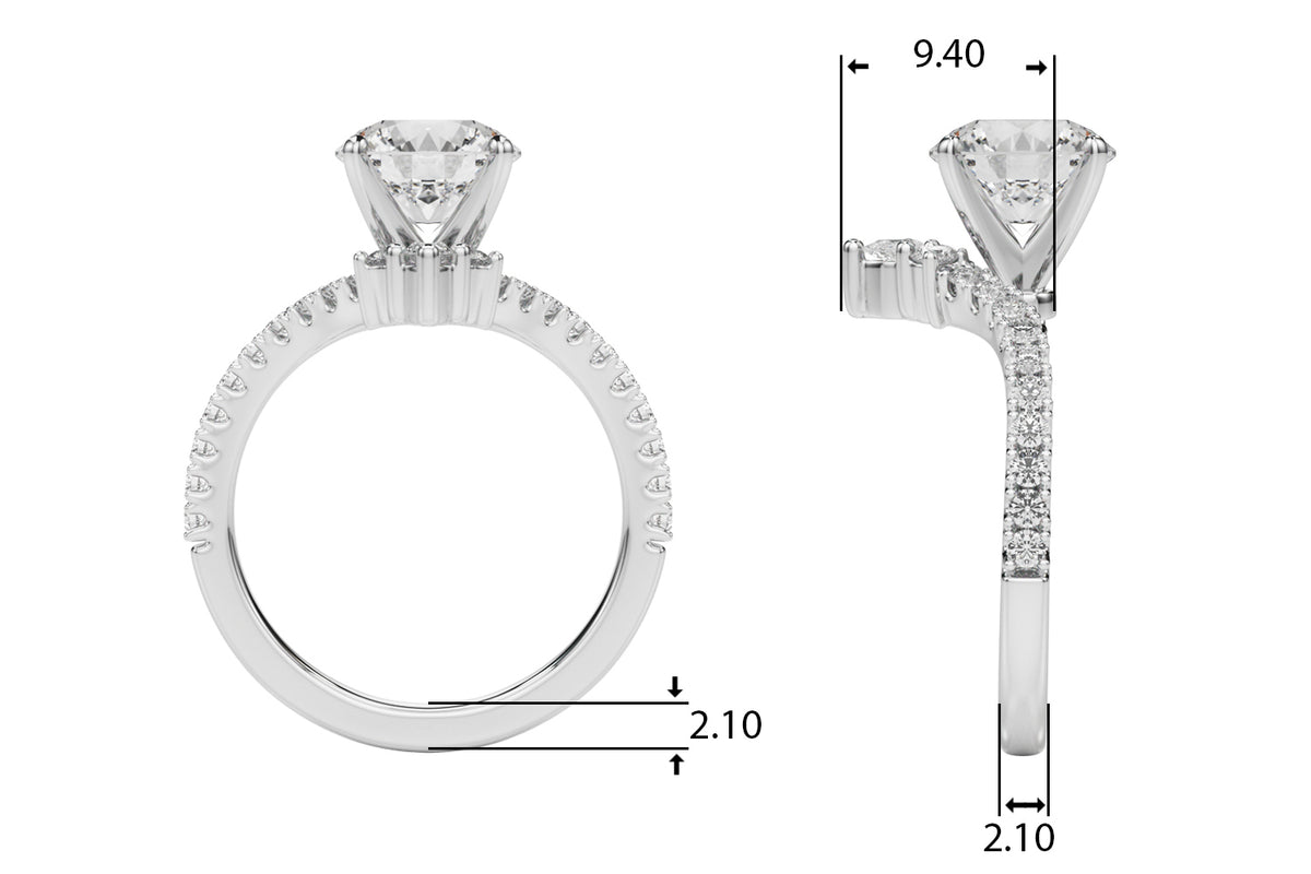 Chevron Engagement ring