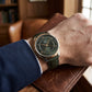 Omega de Ville Prestige 42 mm — Steel ‑ Yellow Gold on Alligator — lifestyle