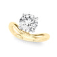 Chevron Curved Gold Band