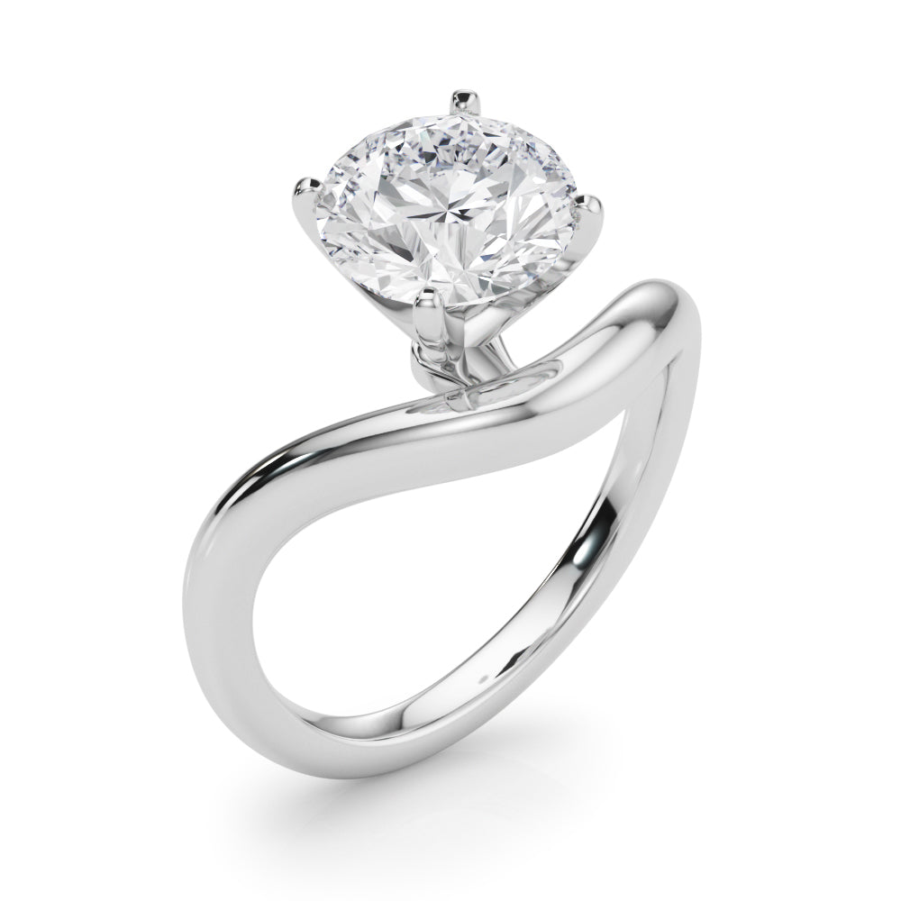 Chevron Curved Gold Band