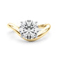 Chevron Curved Gold Band