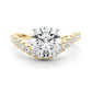 Curved Diamond Engagment Ring