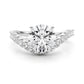 Curved Diamond Engagment Ring
