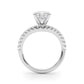 Curved Diamond Engagment Ring