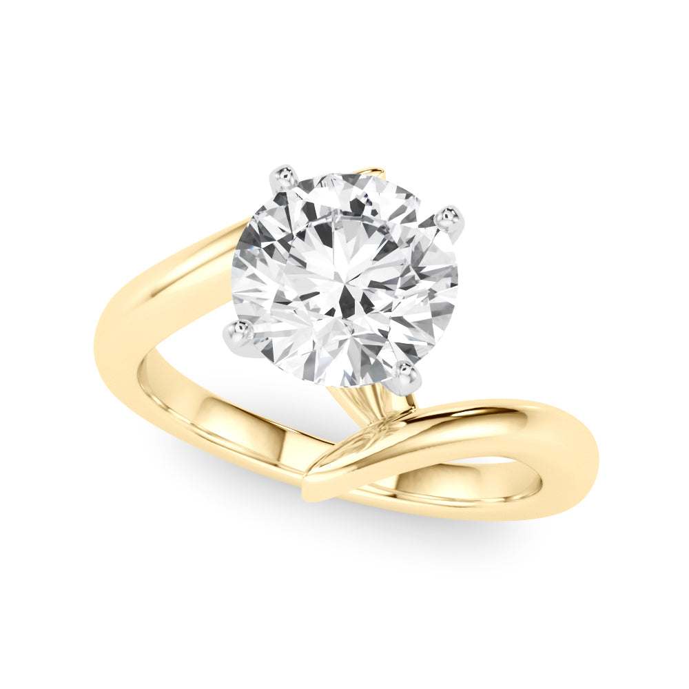 Bypass Gold Engagement Ring