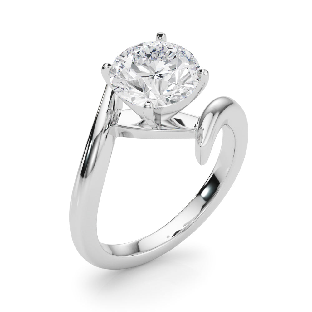 Bypass Gold Engagement Ring