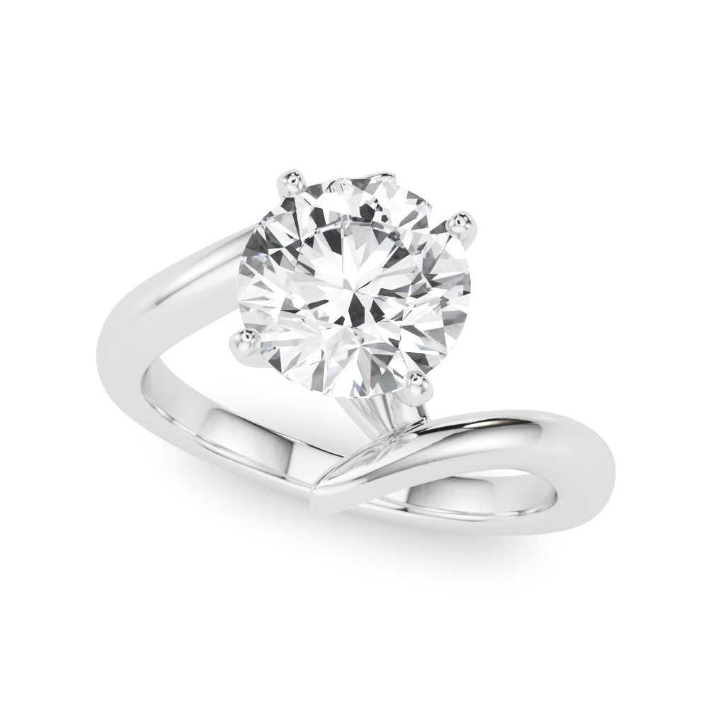 Bypass Gold Engagement Ring