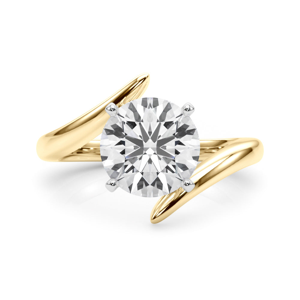 Bypass Gold Engagement Ring