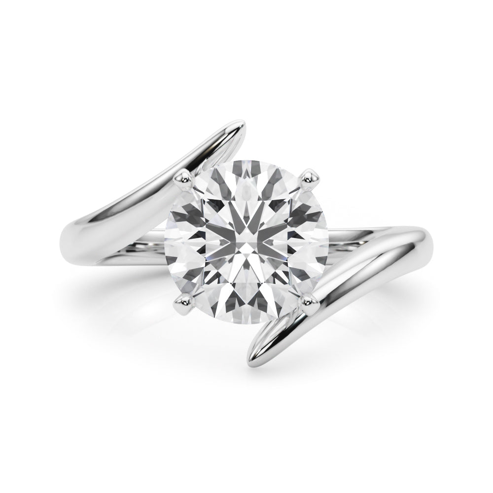 Bypass Gold Engagement Ring