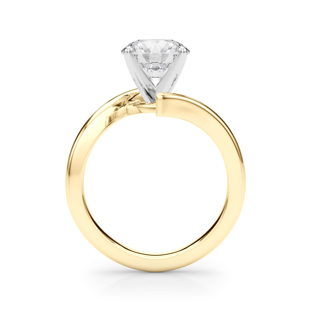 Bypass Gold Engagement Ring