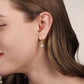 Gabriel & Co. 14K White and Yellow Gold Diamond Cluster Bujukan Lever Back Earrings .29CTW