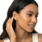 1/6 Ctw Petite Shared Prong Round Cut Diamond Hoop Earrings in Sterling Silver