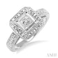 1/20 Ctw Round Cut Diamond Ring in Sterling Silver