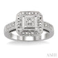 1/20 Ctw Round Cut Diamond Ring in Sterling Silver