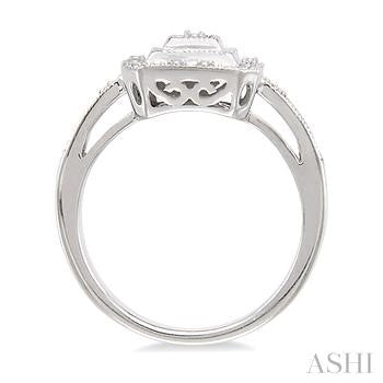 1/20 Ctw Round Cut Diamond Ring in Sterling Silver