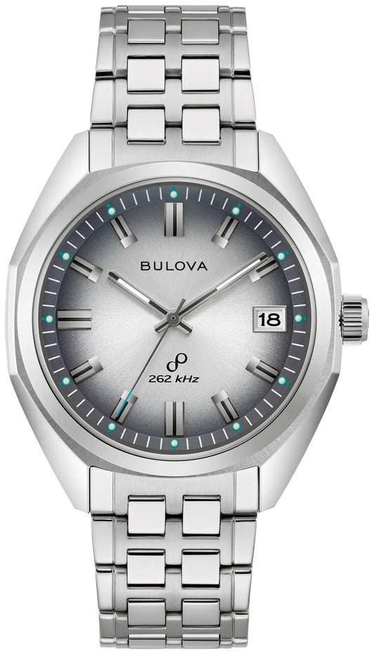 Bulova Gray Dial Stainless Steel Bracelet Jet Star 96B472