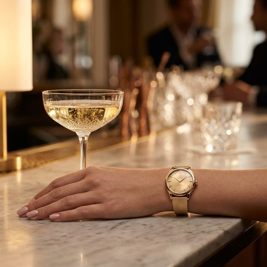 Omega Constellation Observatory 39.4 mm — Moonshine™ Gold on Moonshine™ Gold - 140.50.39.21 — lifestyle