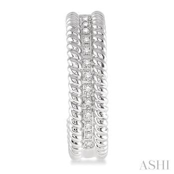 1/6 Ctw Round Cut Diamond Fashion Earrings in Sterling Silver