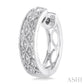1/10 Ctw Round Cut Diamond Vintage Earrings in Sterling Silver