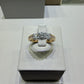 1.08 CTW Natural Diamond Three-Stone Engagement Ring | 14K Yellow Gold