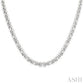 1/4 Ctw Bold Panther Link Round Cut Diamond Fashion Necklace in Sterling Silver