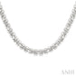 1/4 Ctw Bold Panther Link Round Cut Diamond Fashion Necklace in Sterling Silver