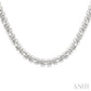1/4 Ctw Bold Panther Link Round Cut Diamond Fashion Necklace in Sterling Silver