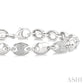 1/10 Ctw Mariner Link Round Cut Diamond Bracelet in Sterling Silver