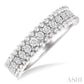 1/10 Ctw Round Cut Bead Bijoux Diamond Bold Bead Design Fashion Band in Sterling Silver
