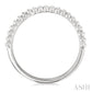 1/10 Ctw Round Cut Bead Bijoux Diamond Bold Bead Design Fashion Band in Sterling Silver