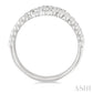 1/10 Ctw Bold Ball Bead and Slanted Round Cut Bead Bijoux Diamond Fashion Ring in Sterling Silver