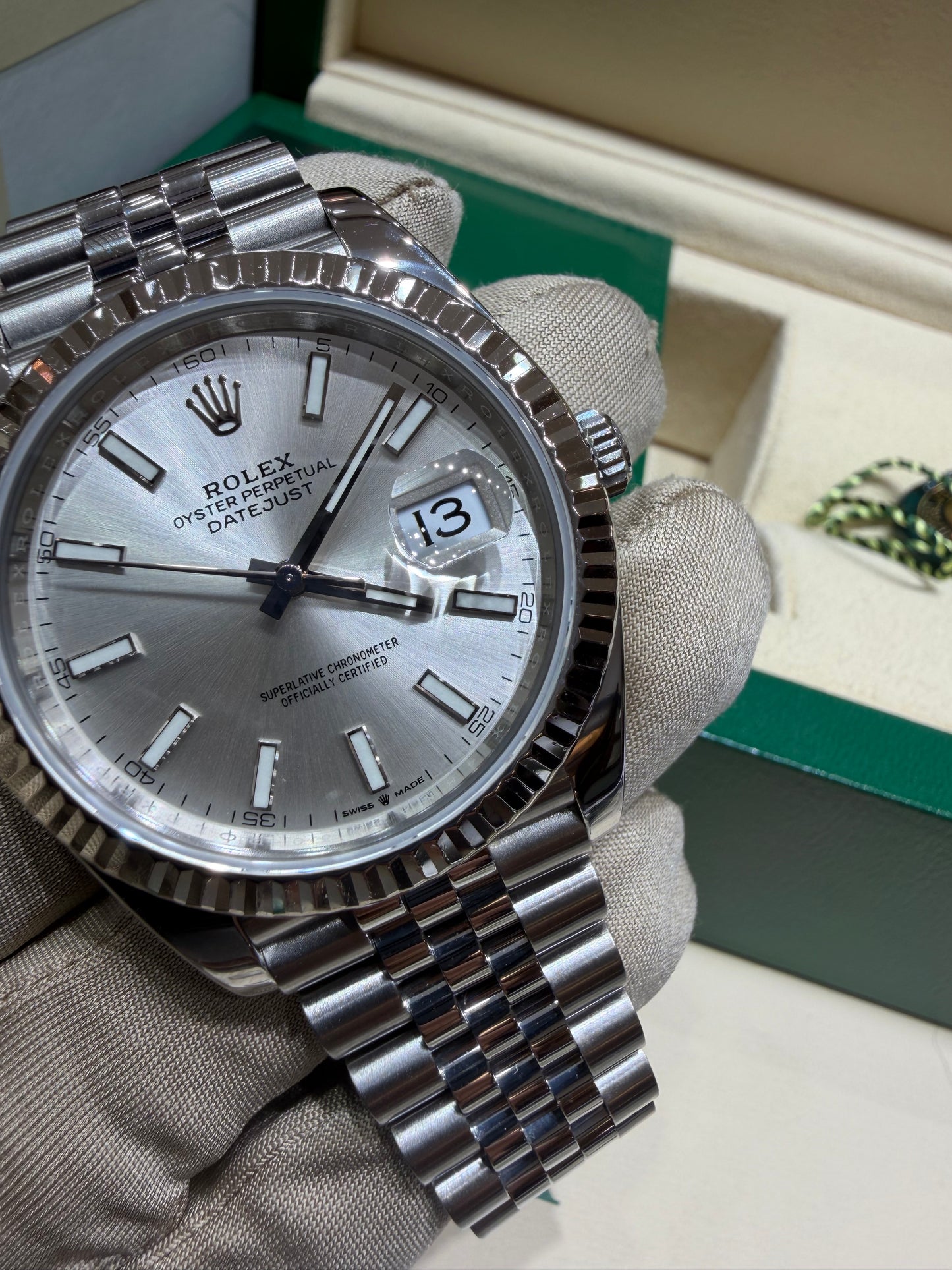 Rolex Datejust 41mm Stainless Steel 126334 SXJ Silver
