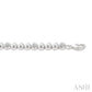 6 MM Bold Bead and 1/5 Ctw Round Cut Bead Bijoux Diamond Fashion Bracelet in Sterling Silver