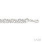 1/6 Ctw Round Cut Diamond Curb & Cuban Bracelet in Sterling Silver