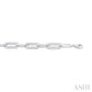 1/10 Ctw Bold Round Cut Diamond Paperclip Fashion Bracelet in Sterling Silver