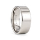 STOCKTON Flat Style White Tungsten Ring - 2mm - 12mm - 6mm