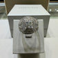 2.00 CTW Princess Cut Composite Double Halo Wedding Set with Enhancer in 10K White Gold – G-H Color, SI1 Clarity