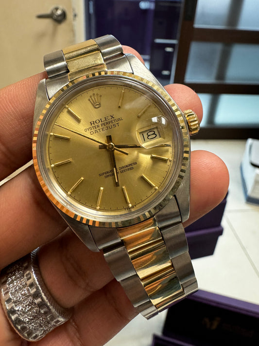 Rolex Datejust 16013 Champagne Dial