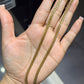10k yellow gold 4.2mm Cuban link chain 24inch