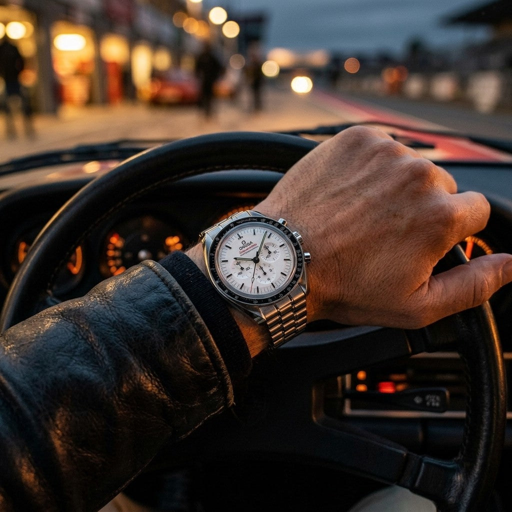 Omega Speedmaster Moonwatch Professional 42 mm — Steel on Steel (310.30.42.50.04.001) — lifestyle