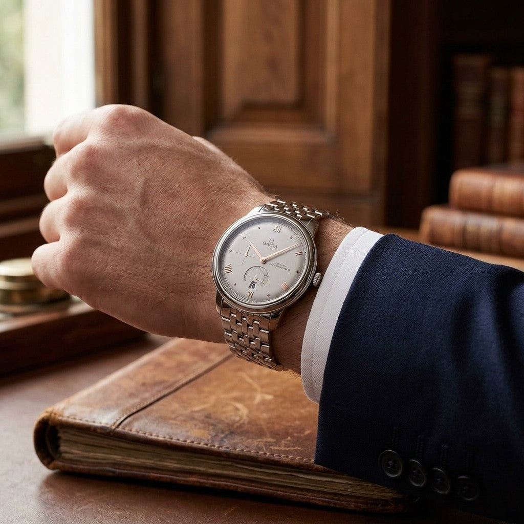 Omega de Ville Prestige 41 mm — Steel on Steel (434.10.41.21.06.001) — lifestyle