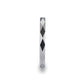 WICHITA Diamond Faceted White Tungsten Ring for Her - 2mm