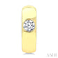 1/3 Ctw Bezel Set Round Cut Diamond Huggies in 14K Yellow Gold